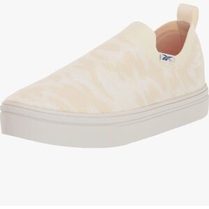 Reebok Chalk/White Knit Slip-On Sneakers NWT